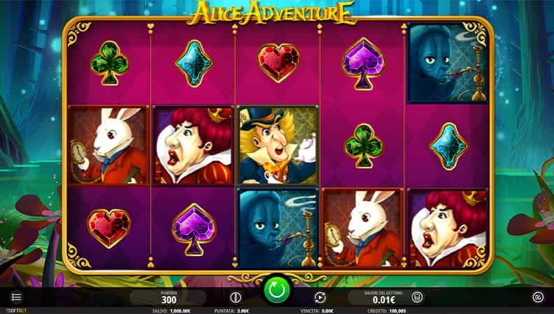 La demo della slot Alice Adventure
