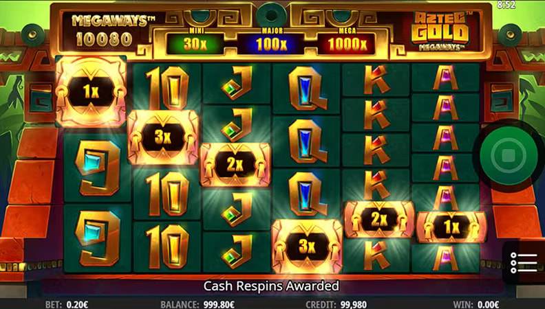 La demo della slot Aztec Gold Megaways