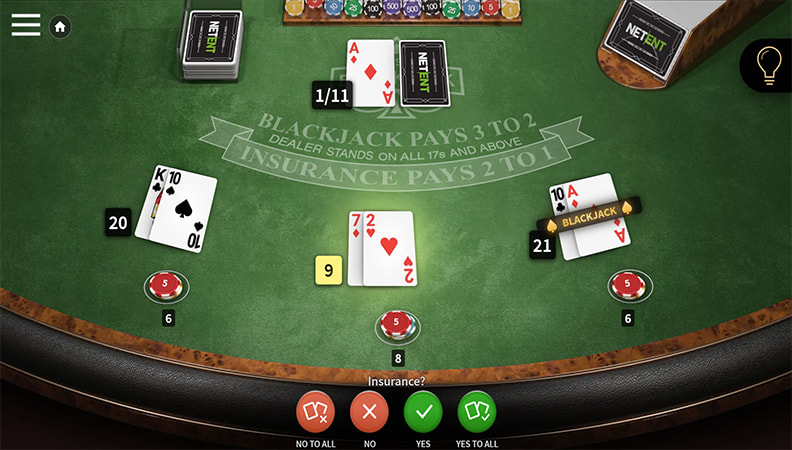 Assicurazione sull'asso a Blackjack Classic