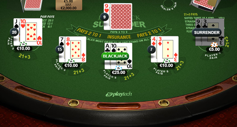 La funzione Surrender di Blackjack Surrender Multihand