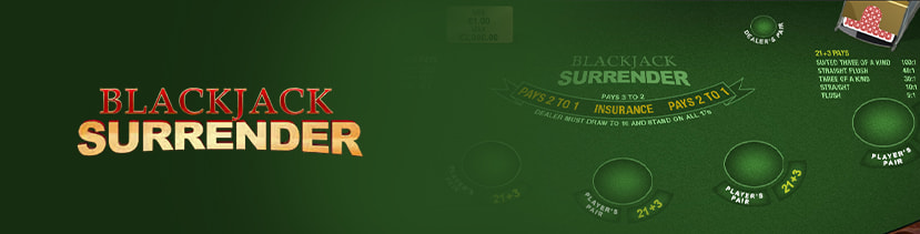 Il gioco del Blackjack Surrender con il tavolo da gioco RNG e il sabot virtuale. 