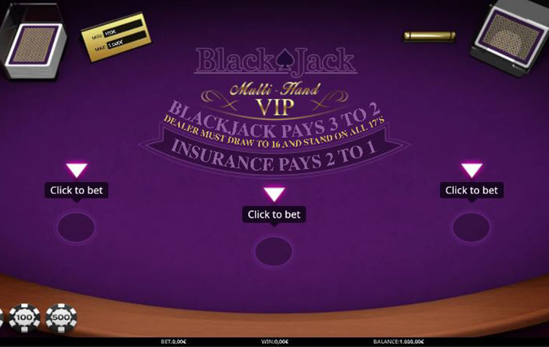 La demo di Blackjack VIP online