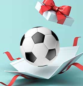 Un pallone in un pacchetto