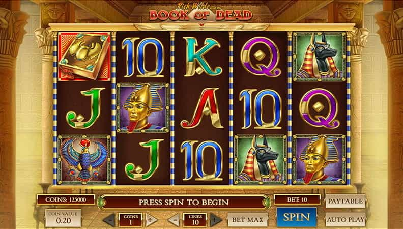 La demo della slot Book Of Dead