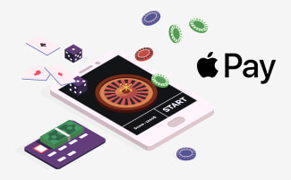 Il logo di Apple Pay e delle chip da casinò