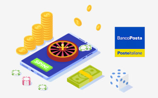 Il logo di BancoPosta, delle fiches da casinò