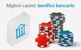 Il logo del bonifico bancario, delle fiches da casinò