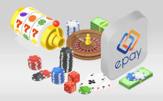 Il logo di PayPal e delle chip da casinò