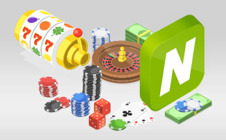 Logo Neteller e chip da casinò