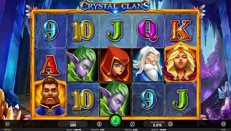 La demo della slot Crystal Clans