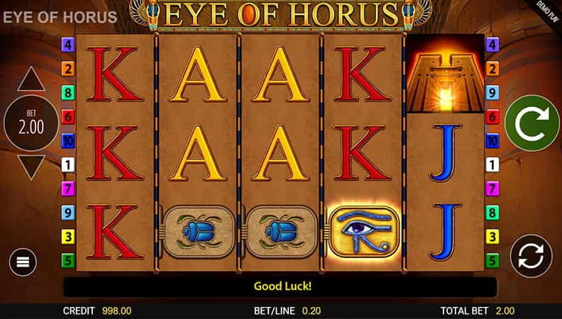 La demo della slot Eye Of Horus