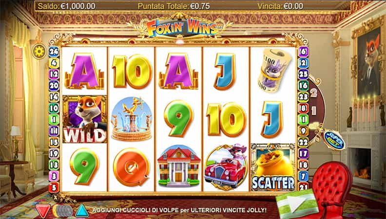 La demo della slot Foxin' Wins