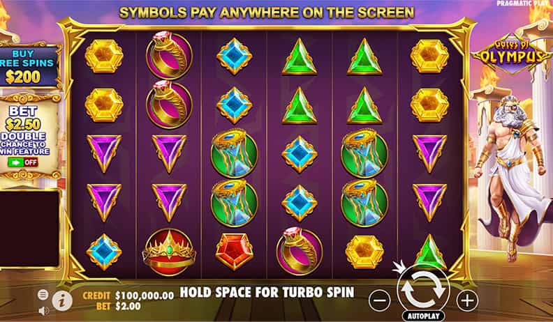 La demo della slot Gates of Olympus