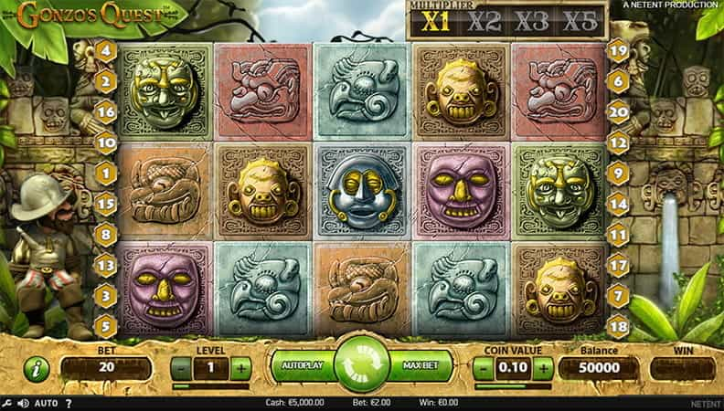 La demo della slot Gonzo's Quest