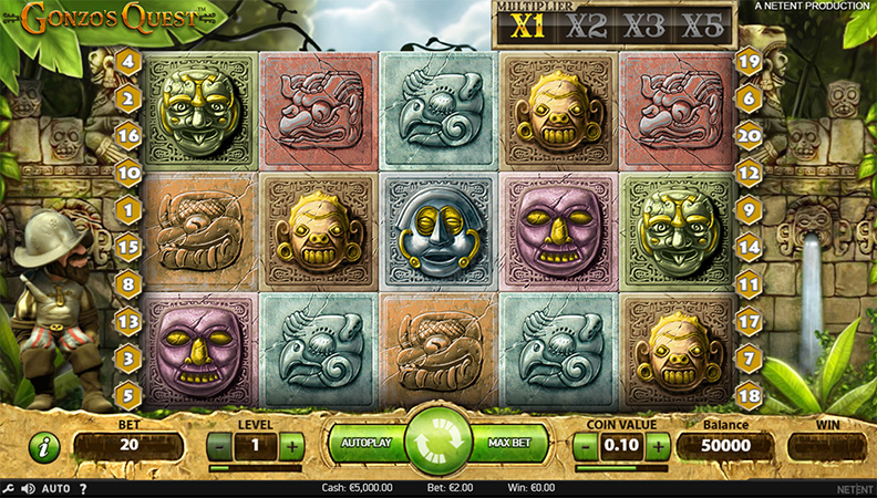 La demo della slot Gonzo's Quest