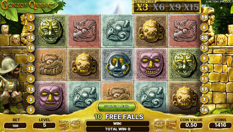 I free spin della slot Gonzo's Quest