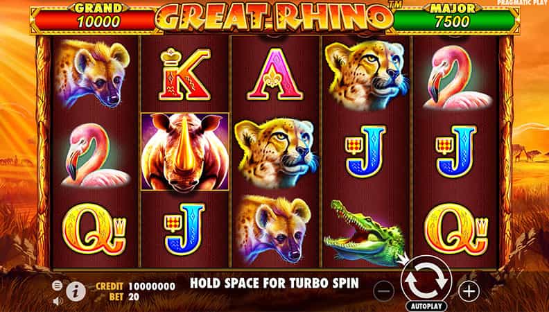 La versione demo di Great Rhino