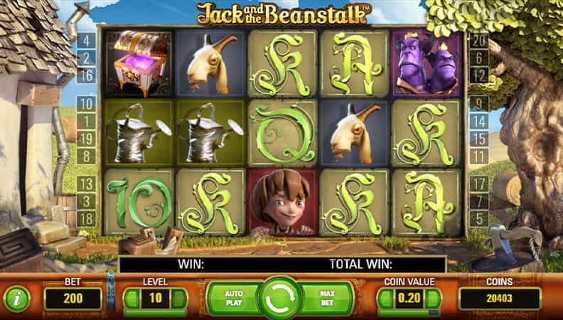 La demo della slot Jack and the Beanstalk