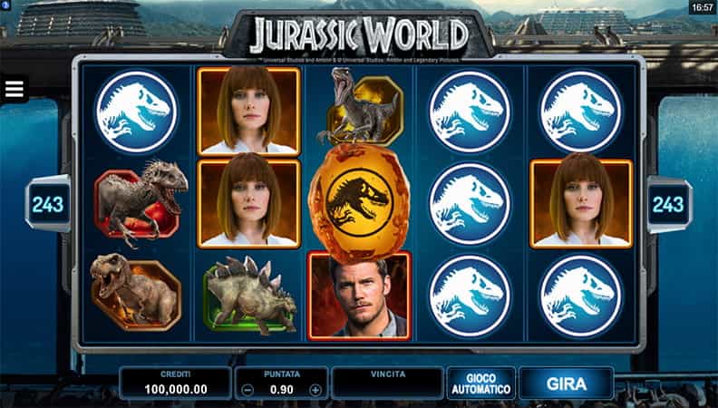 La demo della slot Jurassic World