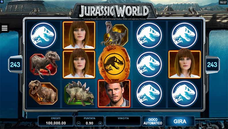 La demo della slot Jurassic World