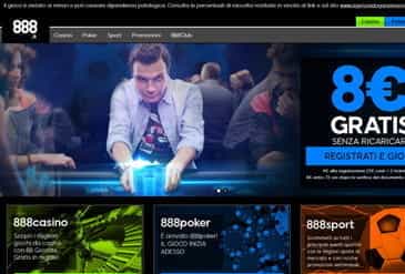 La Homepage di 888sport