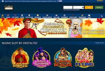 La Homepage di CasinoMania