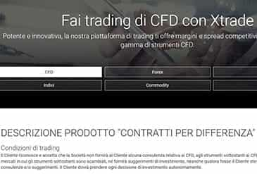 Le piattaforme a disposizione su Xtrade