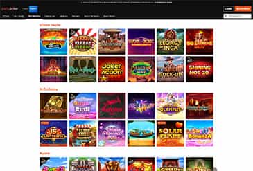 Selezione gaming di Videoslots