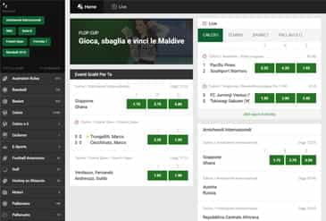 Selezione Scommesse di Unibet