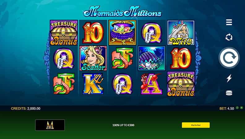 La demo della slot Mermaid Millions
