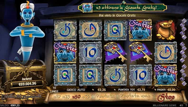 La demo della slot Millionaire Genie