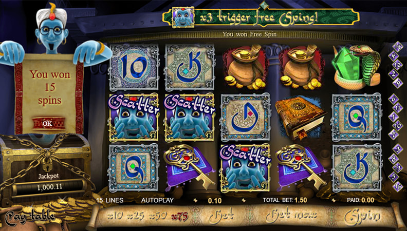 I free spin della slot Millionaire Genie