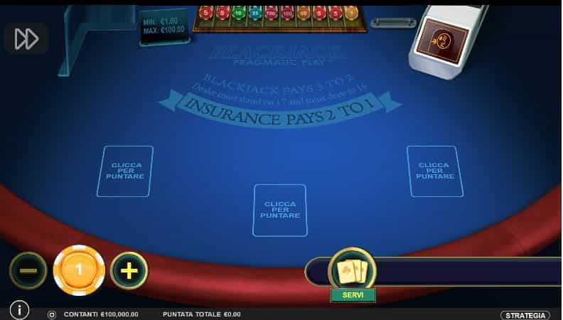 La demo di Multihand Blackjack