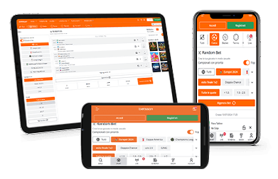 I mercati sportivi di Betsson su diversi dispositivi mobile