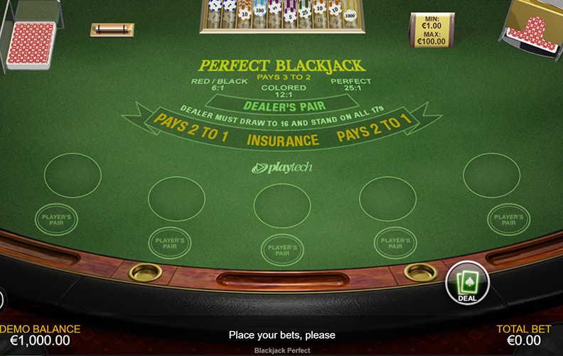 La demo di Perfect Blackjack online