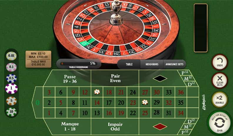 La demo di Premium French Roulette.