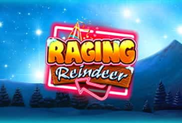 Il logo della slot Raging Reindeer