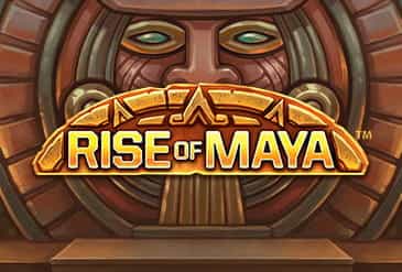 Il logo della slot Rise of Maya