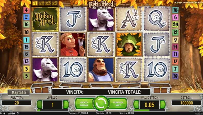 La versione demo di Robin Hood Shifting Riches