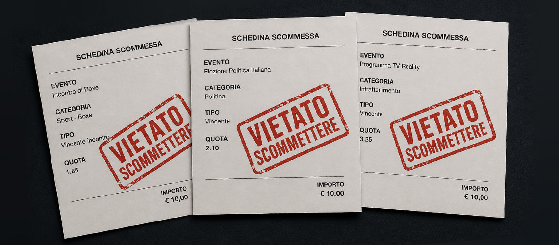 scommesse illegali e scommesse vietate ADM