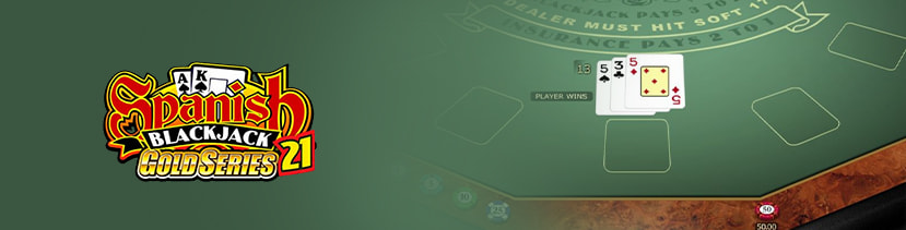 Il logo dello Spanish 21 con una vincita sul tavolo RNG.