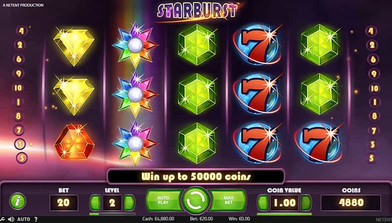 La demo della slot Starburst