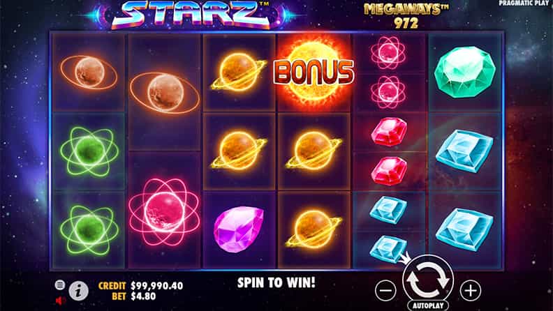 La versione demo di Starz Megaways