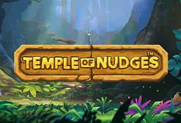Il logo della slot Temple of Nudges