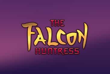 Il logo della slot The Falcon Huntress
