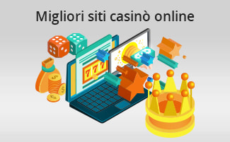I migliori casinò online in Italia, corona con laptop, fiches e dado