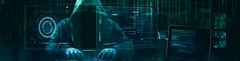 Un Truffatore online che cerca di rubare dati