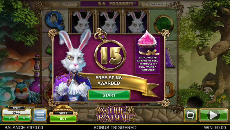 I free spin della slot White Rabbit Megaways