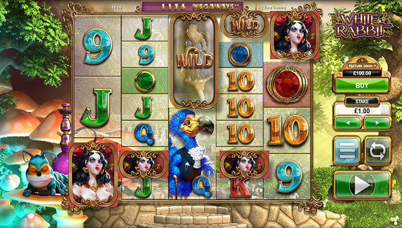 La schermata di gioco della slot White Rabbit Megaways