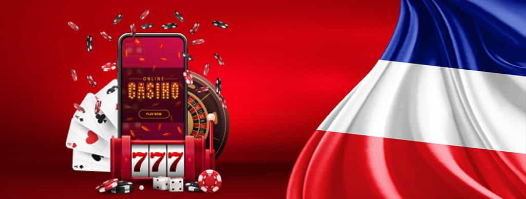 Giochi da casinò e bandiera francese